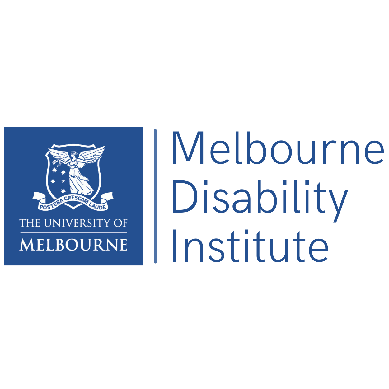 The University of Melbourne; Melbourne Disability Institute logo.