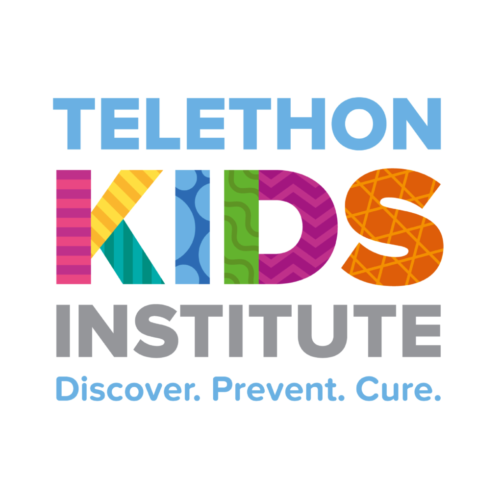 The Telethon Kids Institute logo. Discover. Prevent. Cure.