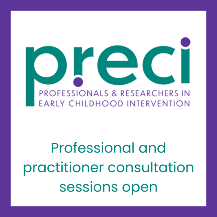 PRECI logo in green and purple on a white background